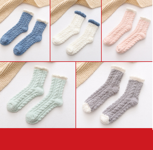 Gizlux fuzzy coral fleece socks - image 13