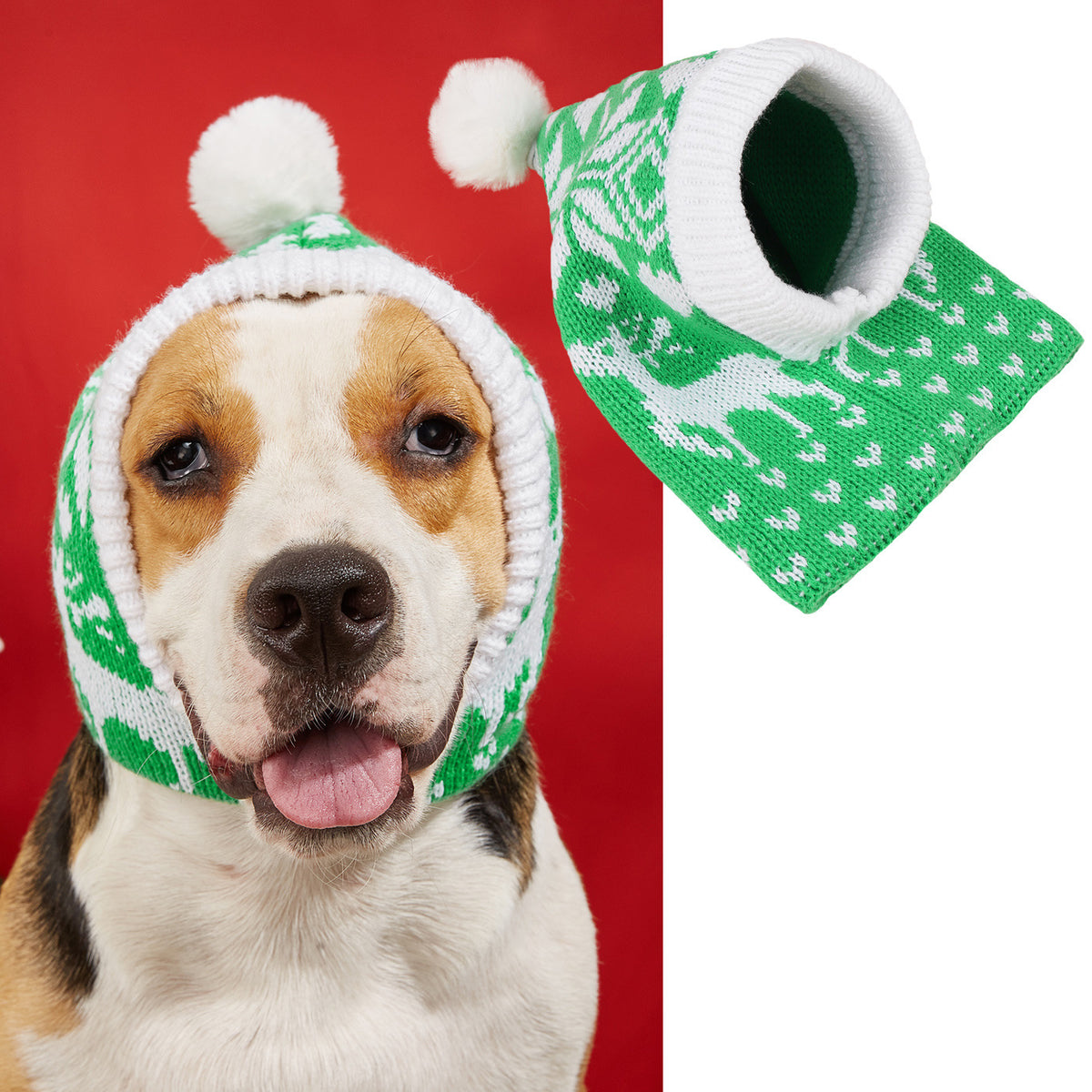 Gizlux Christmas knit pet hat - image 1