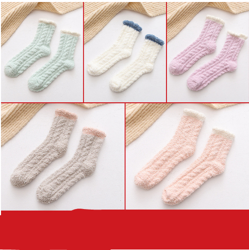 Gizlux fuzzy coral fleece socks - image 12