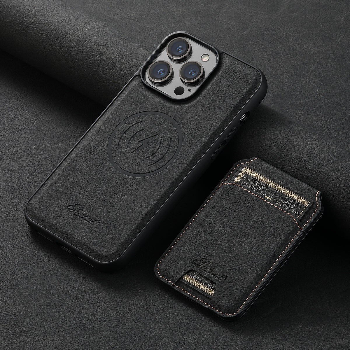 Gizlux Heritage Leather-Look Case and Magnetic Wallet for iPhone 17 series - image 1