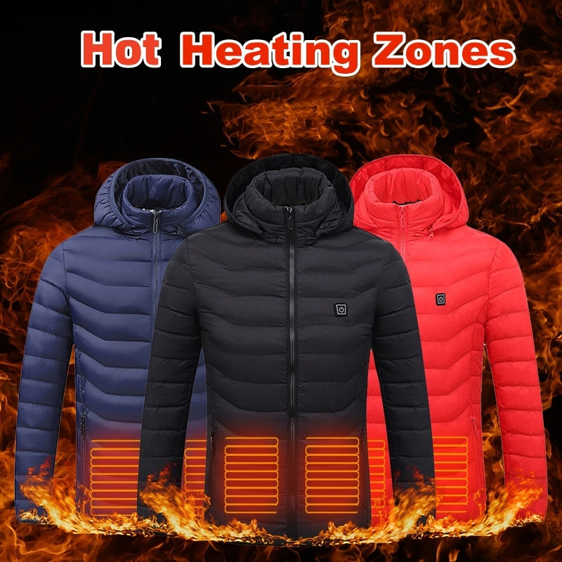 Gizlux Men's Heated Cotton Coat