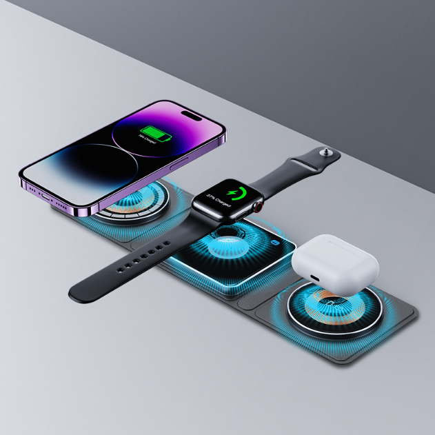 Gizlux Fold 3-in-1 magnetic foldable wireless charger - image 2