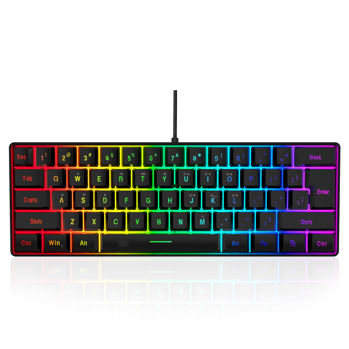Gizlux Pixel 60 percent compact RGB gaming keyboard - image 2
