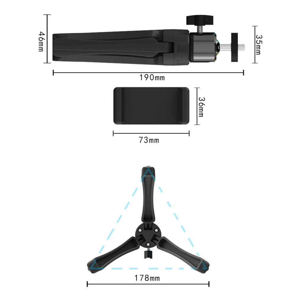 Gizlux Perch mini tabletop tripod with phone clip - image 4