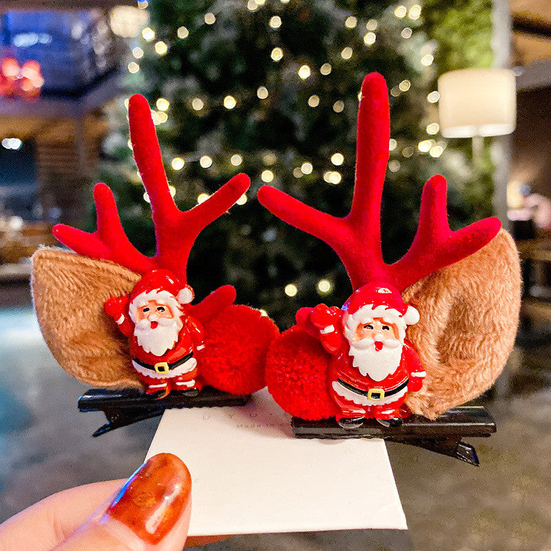 Gizlux Christmas antler hair clips - image 5