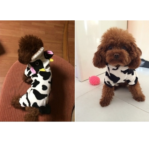 Gizlux cow hoodie dog costume - image 2
