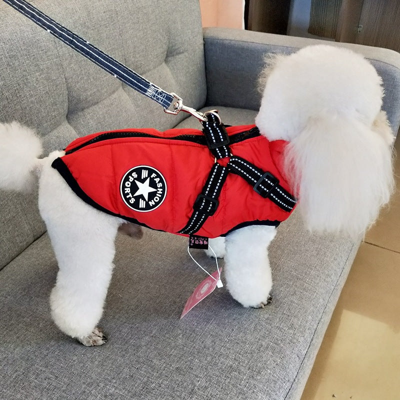 Gizlux waterproof dog winter coat with harness - image 9