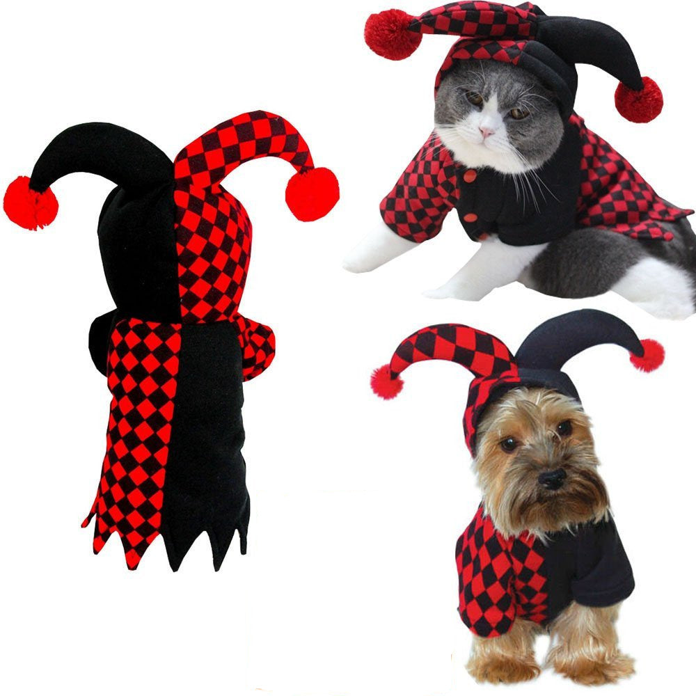 Gizlux jester clown dog costume - image 5