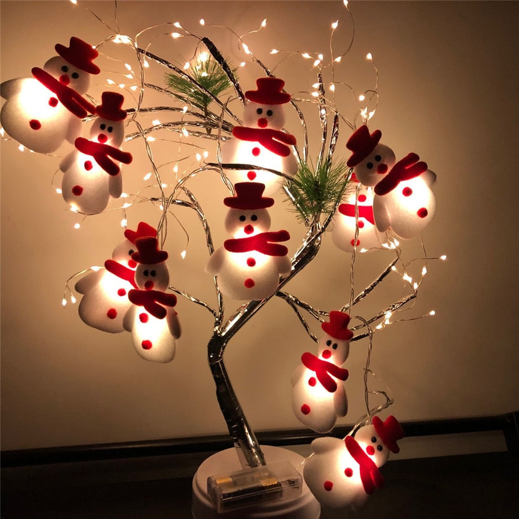 Gizlux snowman and bell LED string lights - image 3