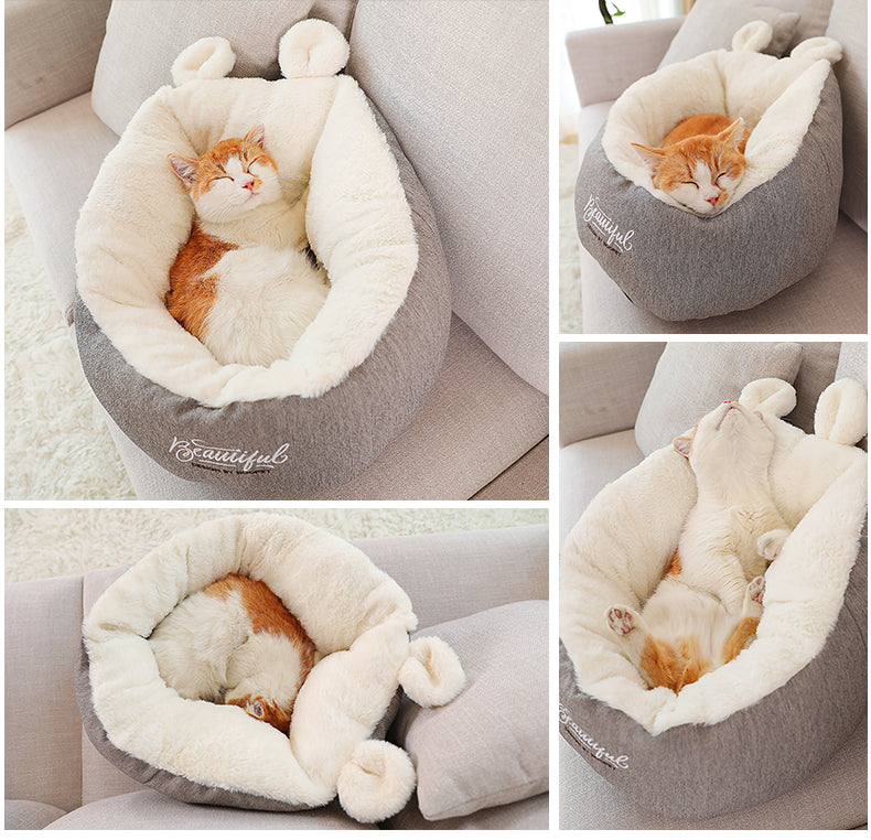 Gizlux Nestle warming pet sleeping-bag bed - image 3