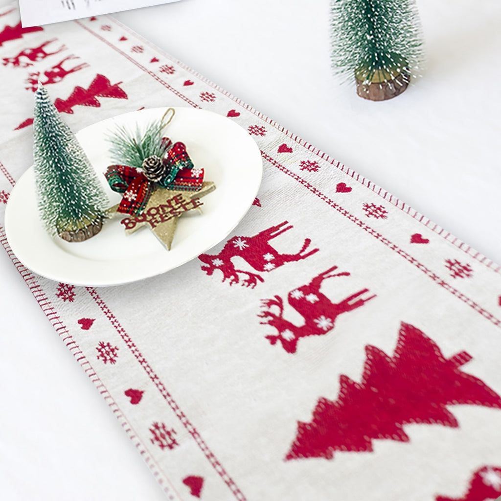 Gizlux christmas table runner, snowman & reindeer (35 x 180 cm) - image 5