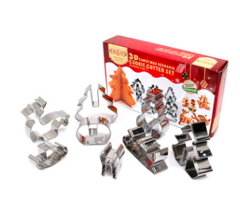 Gizlux gingerbread house cookie cutter set - image 4