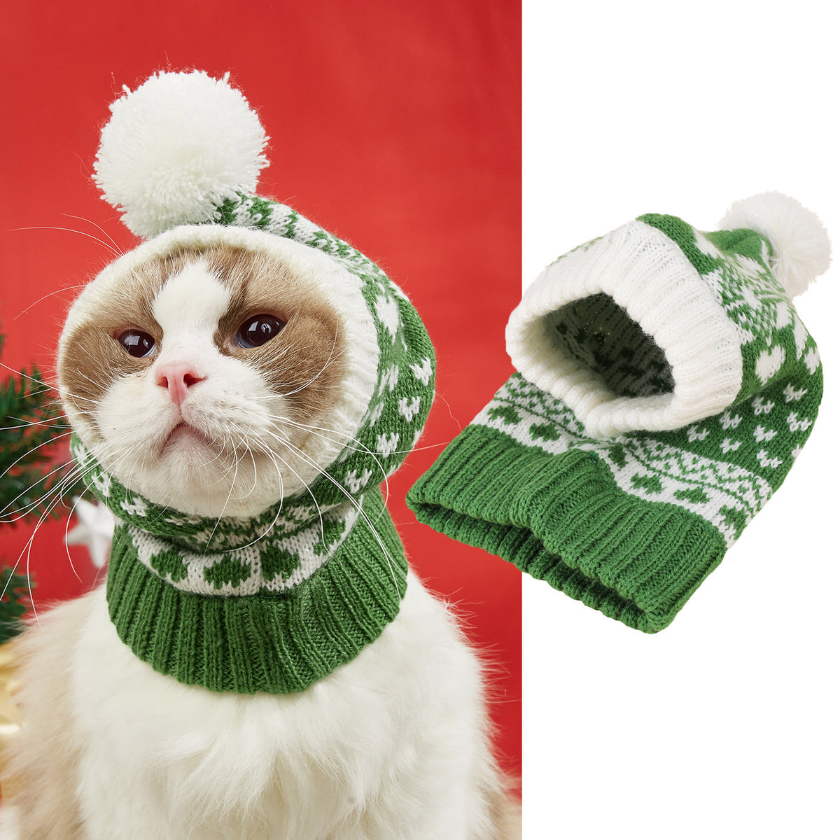 Gizlux Christmas knit pet hat - image 5