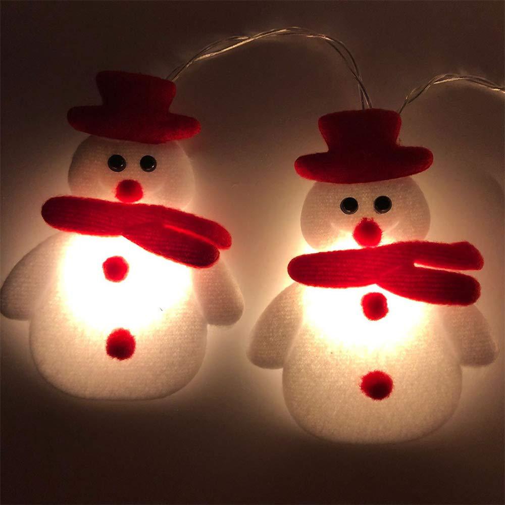Gizlux snowman and bell LED string lights - image 2