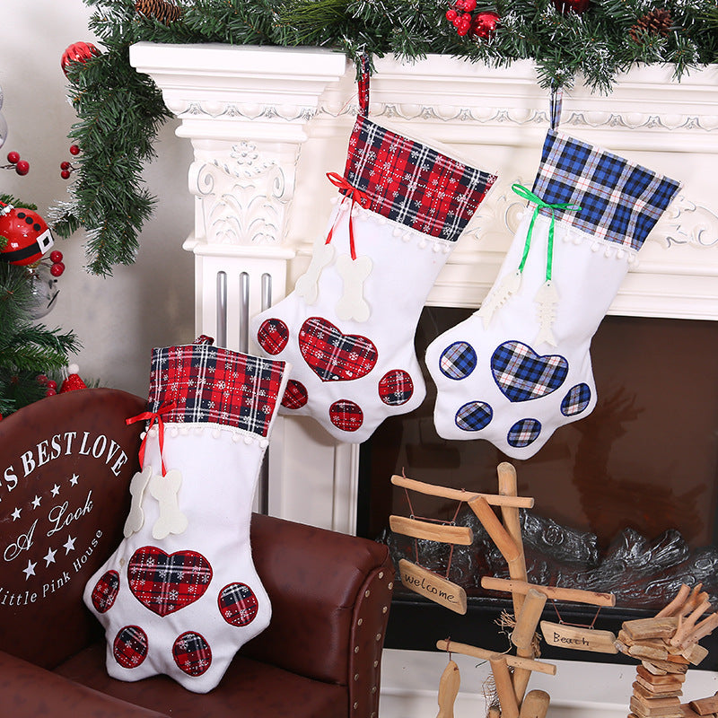 Gizlux paw print pet Christmas stocking - image 8