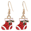 Gizlux Christmas enamel earrings - image 3