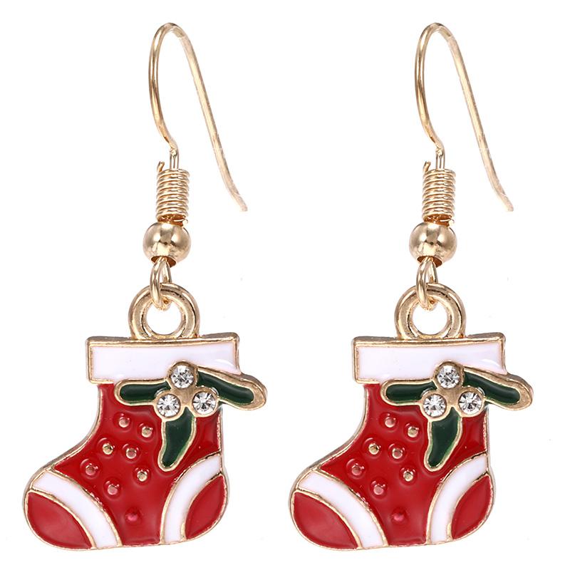 Gizlux Christmas enamel earrings - image 3