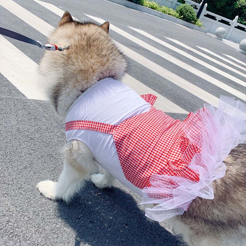 Gizlux princess plaid dog dress - image 7