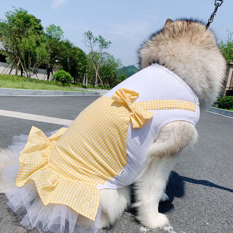 Gizlux princess plaid dog dress - image 2