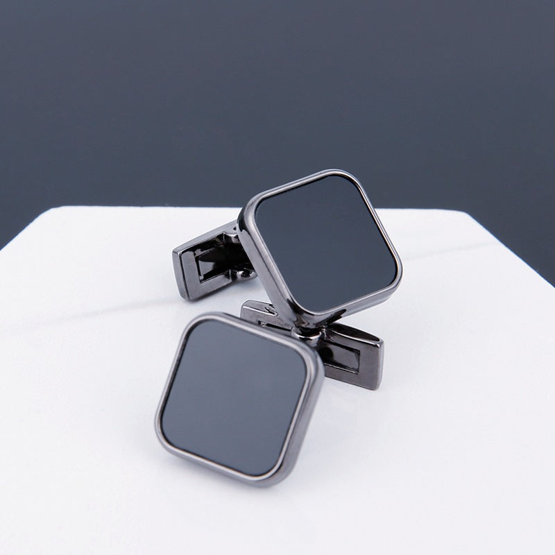 Gizlux black face cufflinks for men - image 7