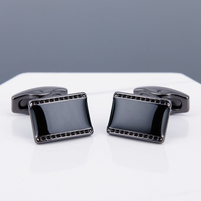 Gizlux black face cufflinks for men - image 1