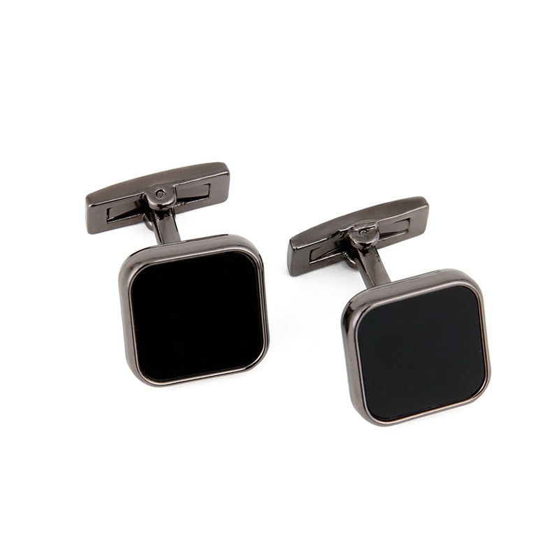 Gizlux black face cufflinks for men - image 8