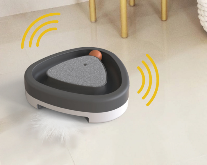Gizlux electric feather turntable cat toy - image 3