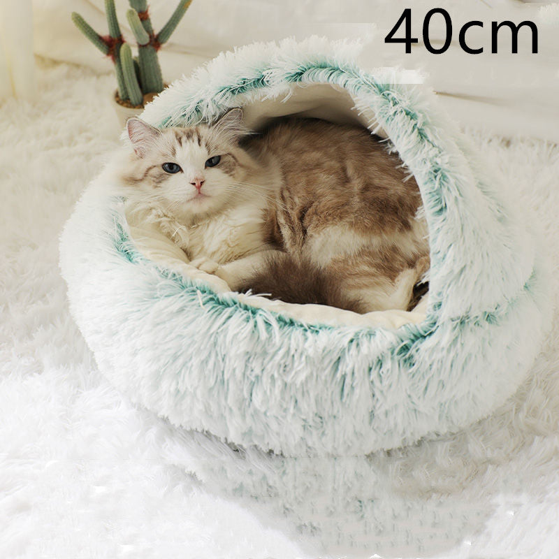 Gizlux round plush pet bed & house (40cm) - image 8