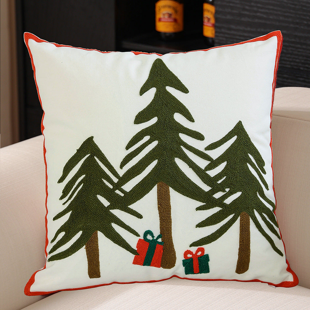 Gizlux embroidered Christmas pillow cover - image 1