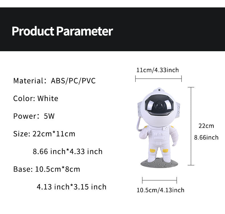 Gizlux astronaut galaxy star projector - image 2