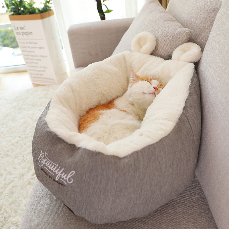 Gizlux Nestle Warming Pet Sleeping-Bag Bed