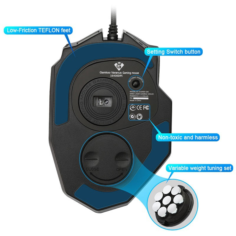 Gizlux Command 18-button MMO RGB gaming mouse - image 5