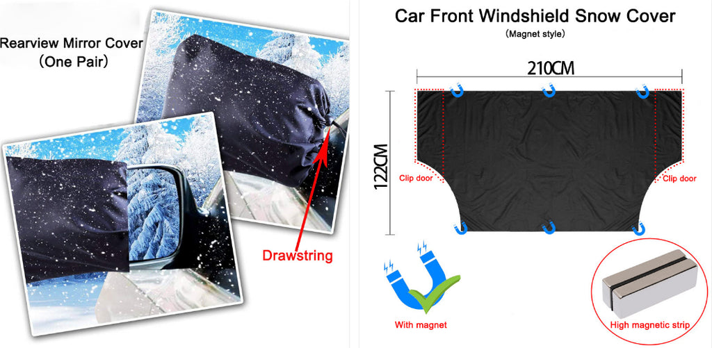 Gizlux magnetic windshield snow cover - image 1