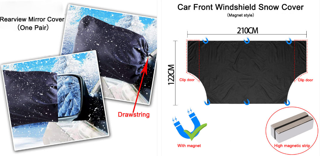 Gizlux magnetic windshield snow cover - image 1