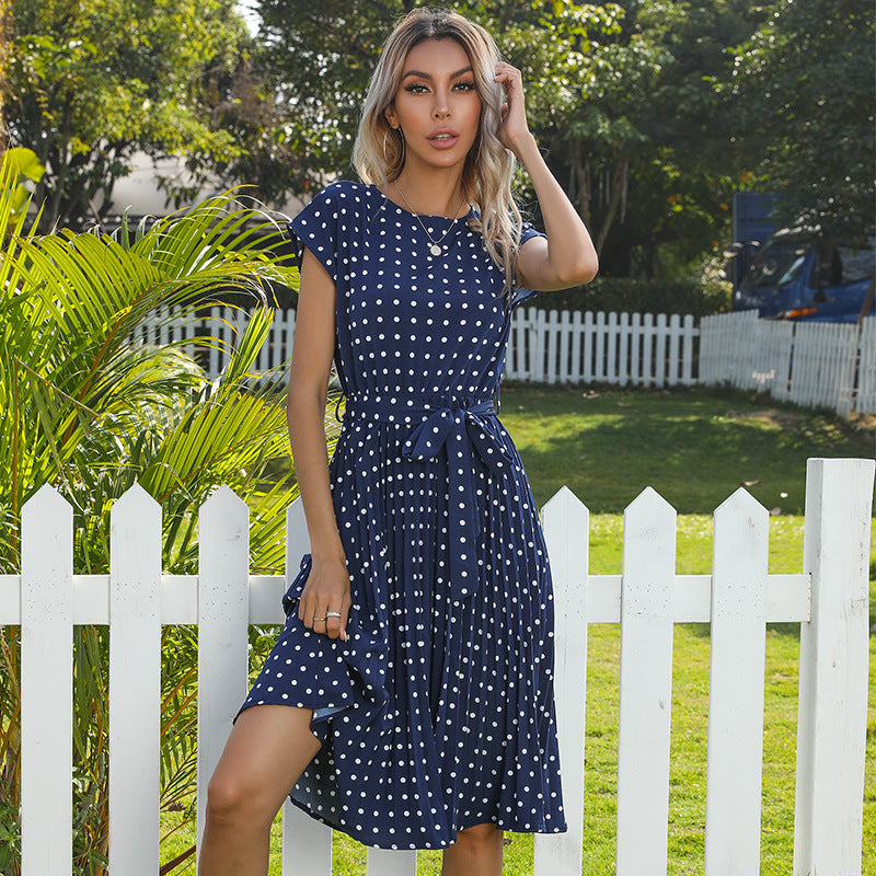Gizlux Dotty women's polka dot button-down midi dress - image 8