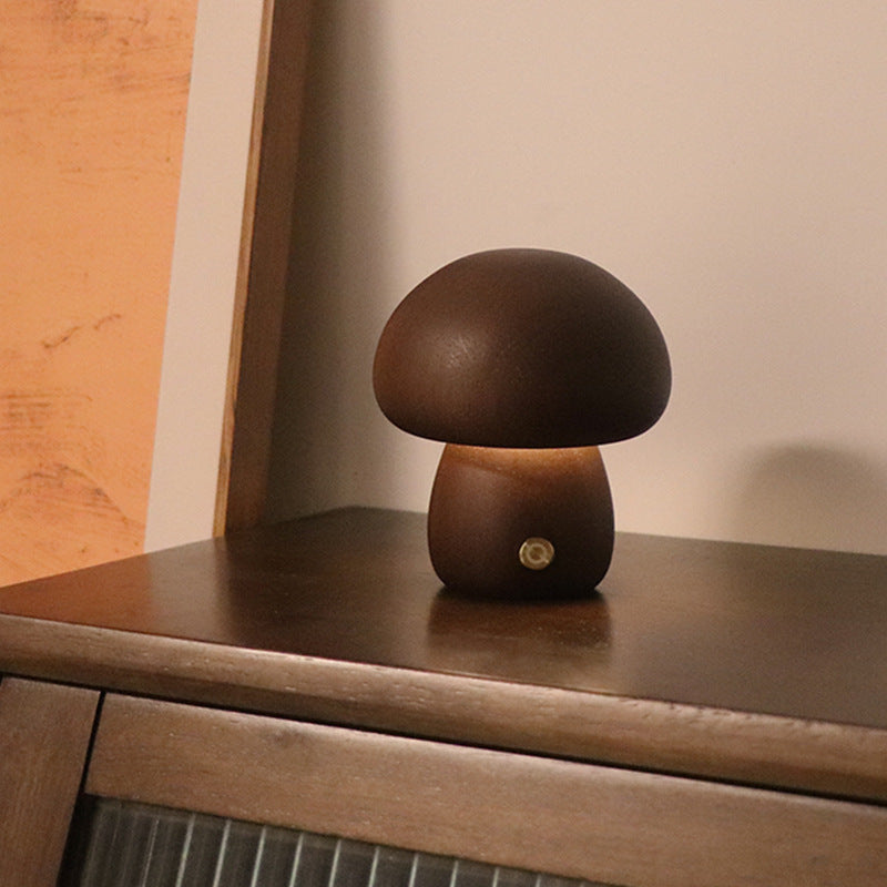 Gizlux wooden mushroom led night light - image 6