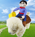 Gizlux cowboy and Santa rider dog costume - image 9