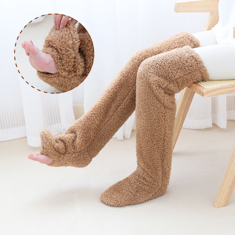 Gizlux over-the-knee fuzzy lounge socks - image 6