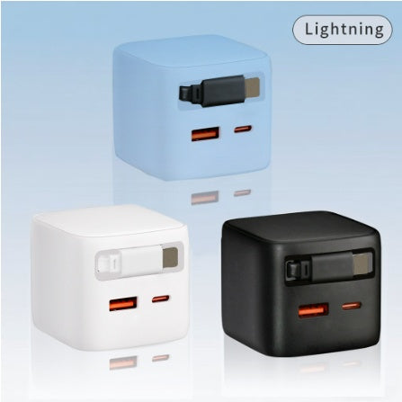 Gizlux Spool compact wall charger with built-in retractable cable - image 2