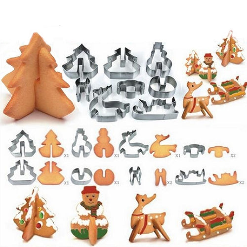Gizlux gingerbread house cookie cutter set - image 2