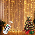Gizlux 300-led curtain fairy lights with remote (3 x 3 m) - image 2