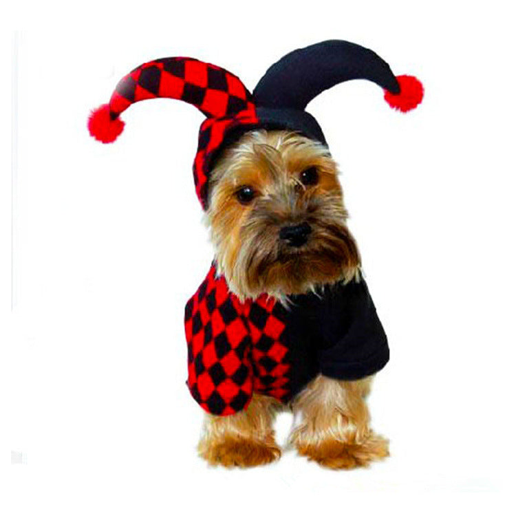 Gizlux jester clown dog costume - image 4