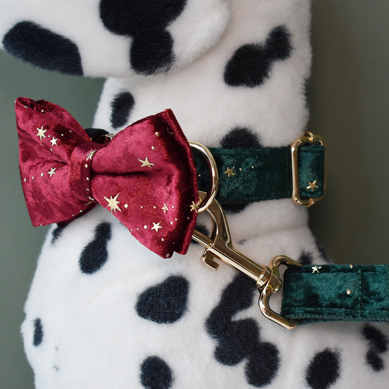 Gizlux Christmas star bow tie dog collar - image 5