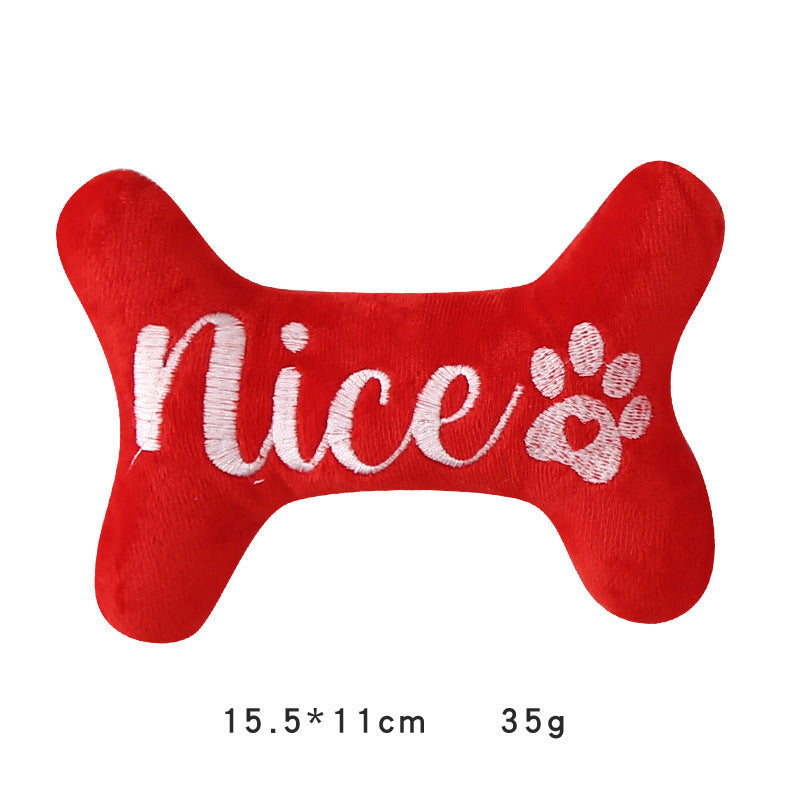 Gizlux naughty or nice Christmas squeaky dog toy - image 2