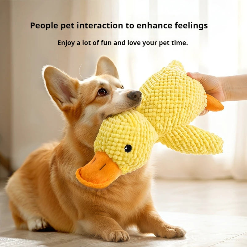 Gizlux calming plush duck dog toy - image 3