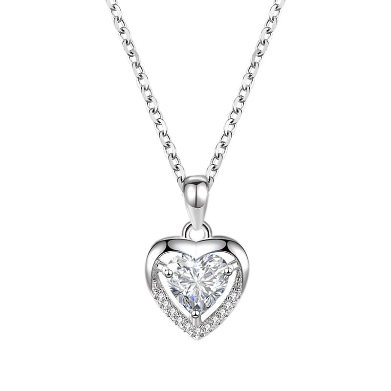Gizlux heart crystal pendant necklace - image 1