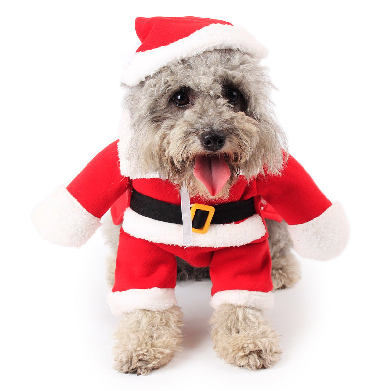 Gizlux standing Santa dog costume - image 9
