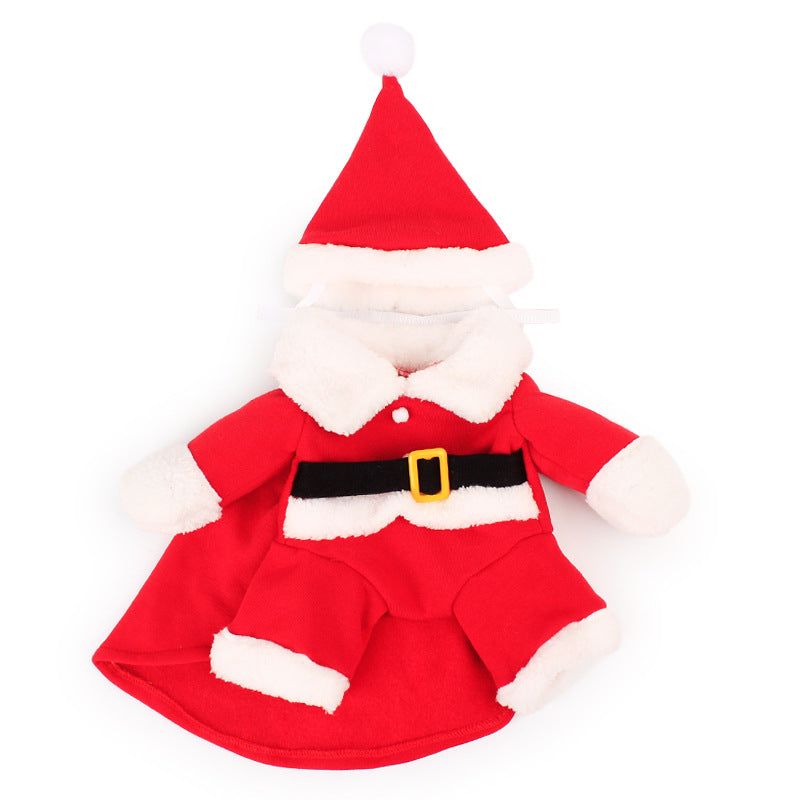 Gizlux standing Santa dog costume - image 3