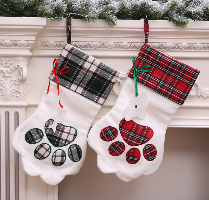 Gizlux paw print pet Christmas stocking - image 5