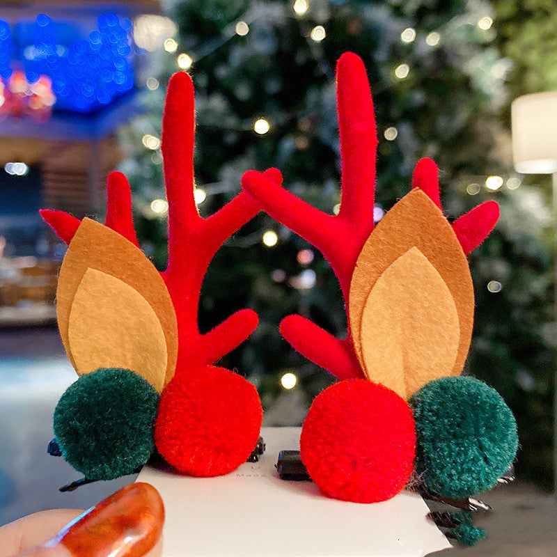 Gizlux Christmas antler hair clips - image 2